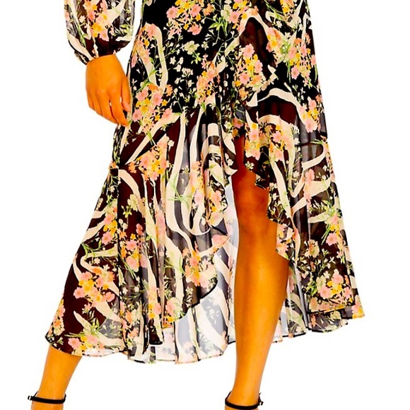 Brand New - Guess Zebra Meadows Maxi Dress - Picture 7 of 8